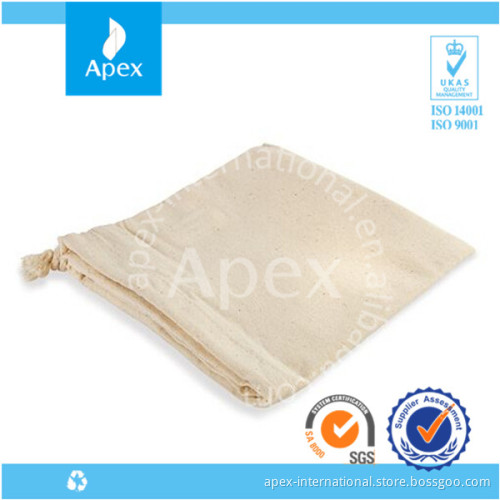 bulk promotion drawstring small cotton bag